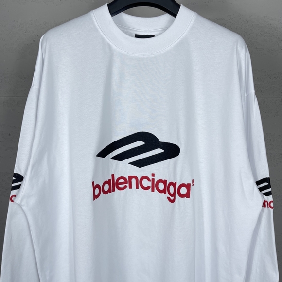 Balenciaga white long-sleeved T-shirt - Picture 5 of 9